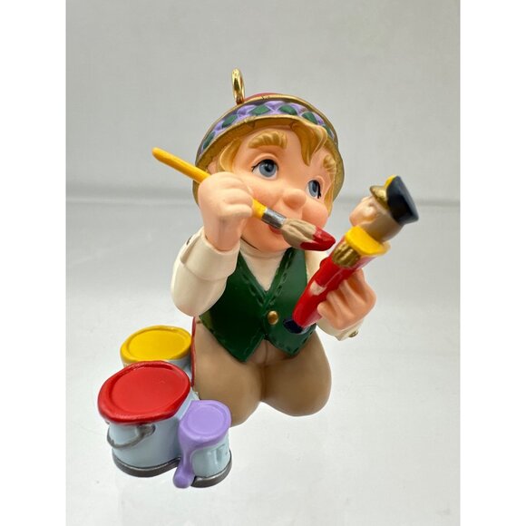 Hallmark Keepsake Collector Club Ornament Set Santa Elf Snowman 1999 Vintage - Picture 3 of 16